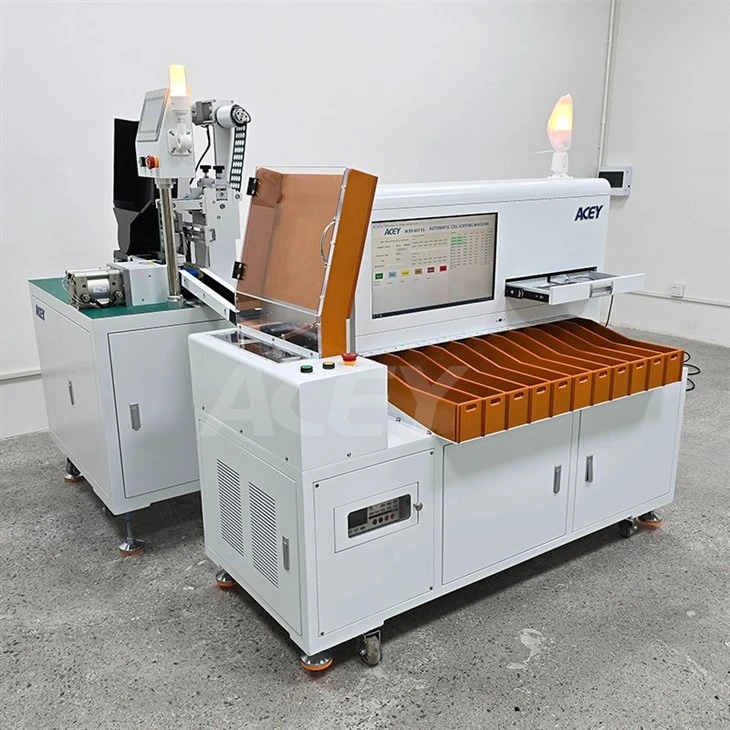 battery sorting and sticking machine